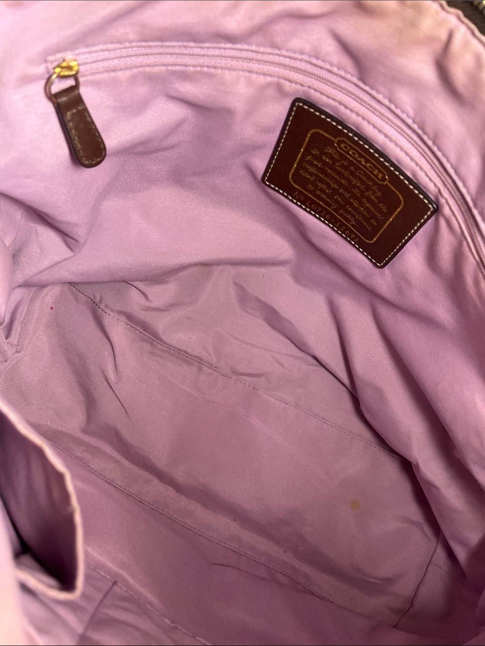 Everyday Hustlin’ Coach Milk Chocolate Brown Signature Canvas Shoulder Tote!! - Picture 7 of 8